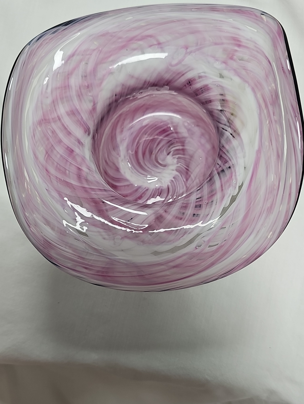 Vintage Block Crystal Mouth Blown Glass Hat - Picture 6 of 7